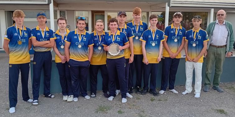 Ormond Plate winners - Lamphey CC, with Mr Phil Lloyd